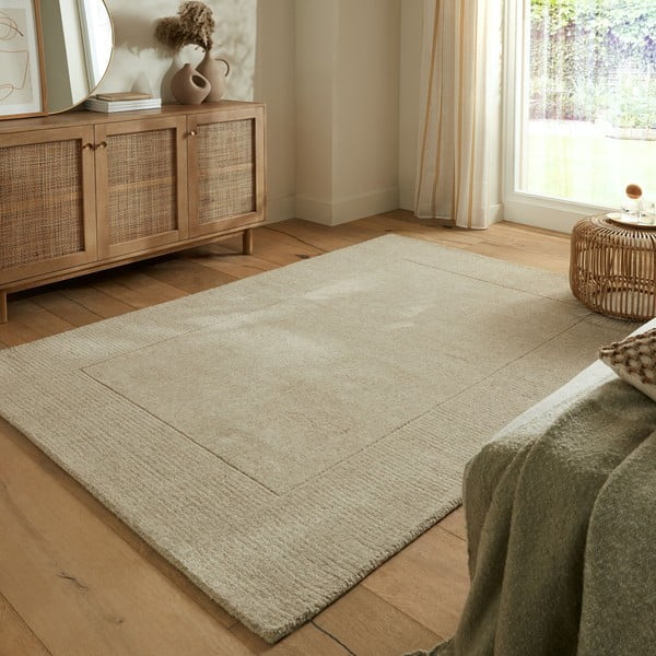 Tappeto in lana beige 120x170 cm - Flair Rugs-image-1