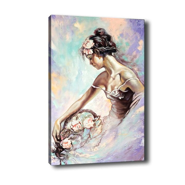 Pittura Ballerina, 40 x 60 cm Flower Basket - Tablo Center
