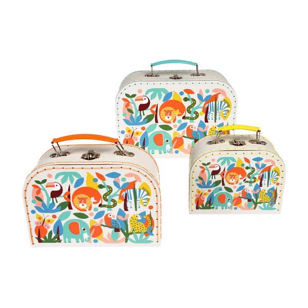 Valigie per bambini in set di 3 pezzi Wild Wonders - Rex London-image-3