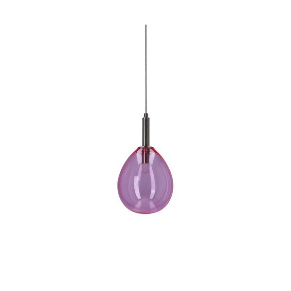 Lampadario LED viola con paralume in vetro Lukka – Candellux Lighting-image-2