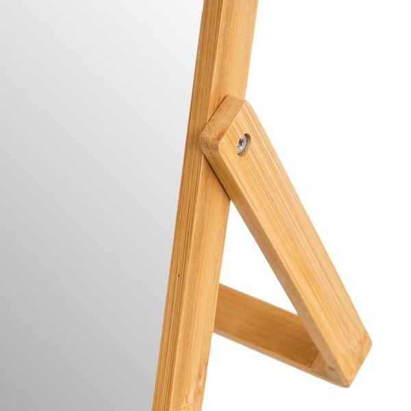 Specchio cosmetico con cornice in bambù 20x27 cm - Casa Selección-image-1