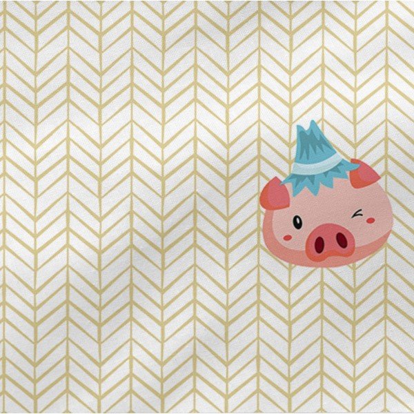 Coprimaterasso per culla in cotone , 60 x 40 cm Piggys - Mr. Fox-image-3