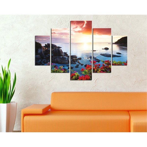 5 pezzi di pittura murale Lago - Miracle-image-1