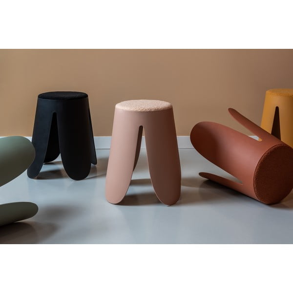 Sgabello in plastica giallo ocra Savor - Leitmotiv-image-1