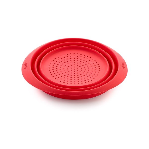 Scolapasta in silicone rosso Mini - Lékué-image-1