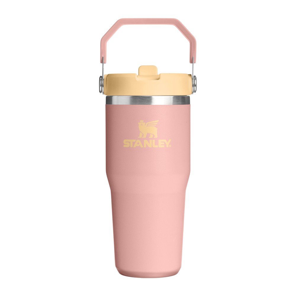 Borraccia termica color pesca in acciaio inox 410 ml IceFlow™ Flip Straw 2.0 Tumbler Peach Rose – Stanley | Tazze termiche