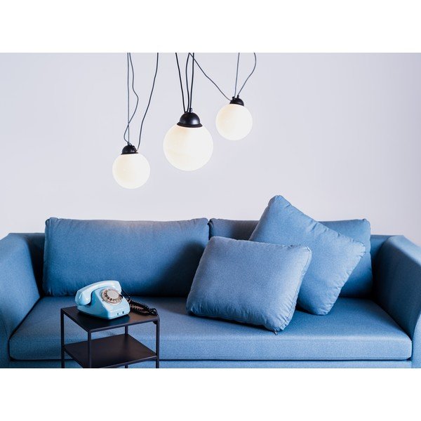 Lampadario nero con paralume in metallo Popo - CustomForm-image-2