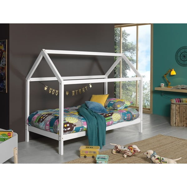 Letto bianco per bambini 90x200 cm Dallas - Vipack-image-1