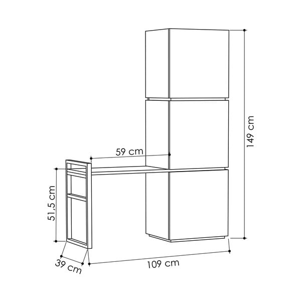 Set di scarpiere e appendiabiti in rovere Mello - Decortie-image-3