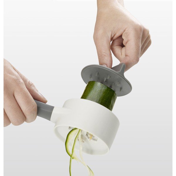 Spiralizzatore manuale grigio e bianco Duo - Joseph Joseph-image-1