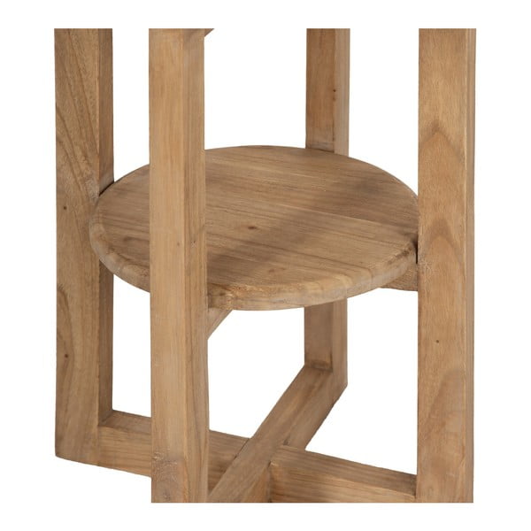 Tavolino rotondo in legno mindi massiccio ø 40 cm Dala – Ixia-image-4