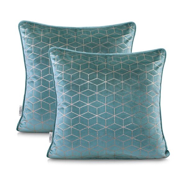 Set di 2 federe Nancy Lightblue, 45 x 45 cm - AmeliaHome