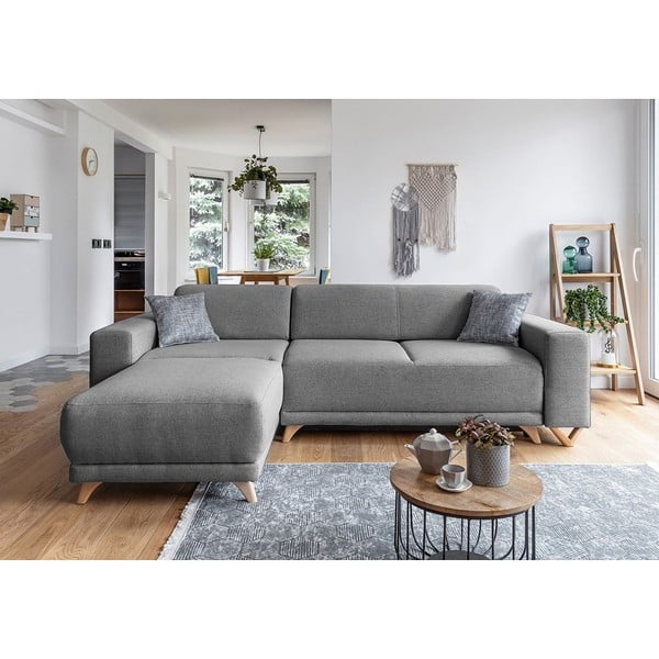 Divano angolare grigio allungabile e con contenitore Classy Sophie – Miuform-image-1