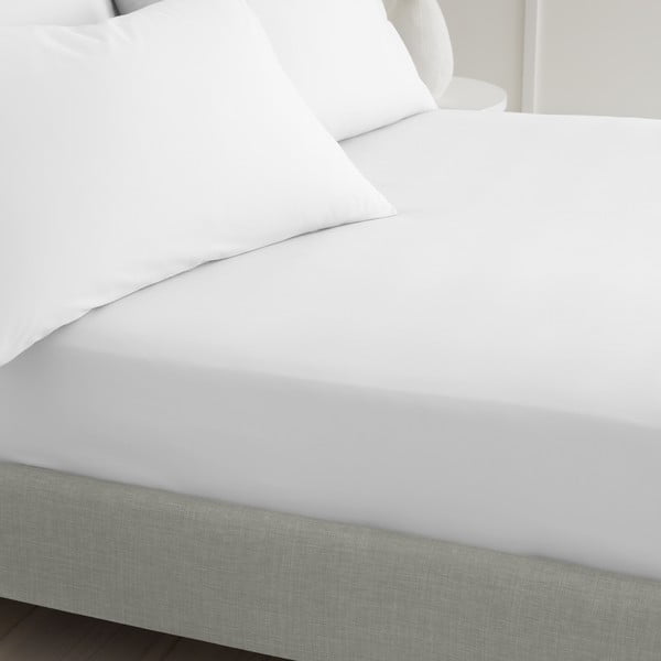 Lenzuolo con angoli bianco in percalle di cotone 90x190 cm Cotton Percale – Bianca-image-2