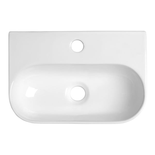 Lavabo bianco in ceramica 42x29 cm Nerissa – Sapho-image-2