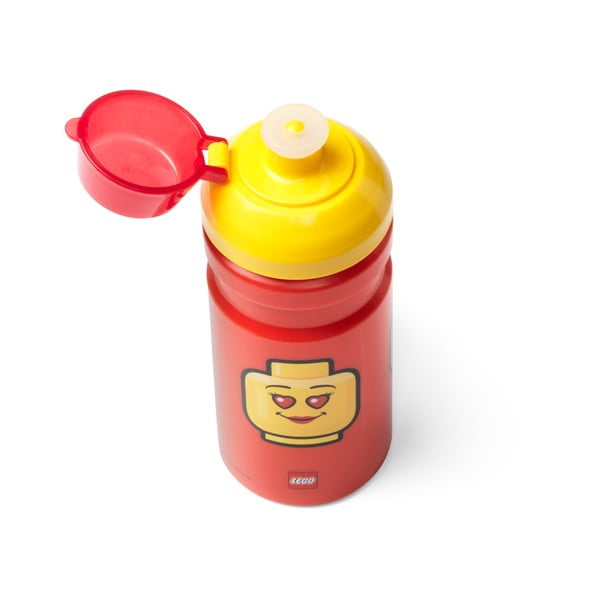 Borraccia rossa con coperchio giallo , 390 ml Iconic - LEGO®-image-1
