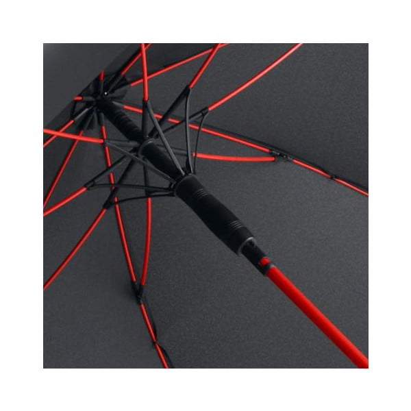 Ombrello antivento nero con dettagli rossi Fare Proof, ⌀ 112 cm - Ambiance-image-2