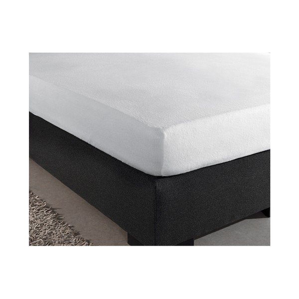 Lenzuolo elastico bianco Molton, 190/200 x 220/230 cm - Sleeptime-image-1