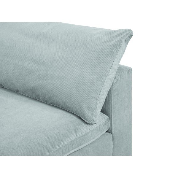 Angolo reversibile azzurro del divano modulare in velluto a coste Galaxy - Windsor & Co Sofas-image-1