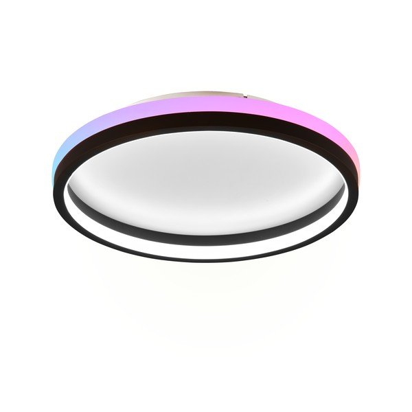 Nero opaco Plafoniera LED con telecomando ø 39 cm Hiko - Reality-image-3