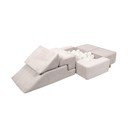 Gioco per psicomotricità color crema in velluto a coste 6 pz altezza totale 40 cm 100x35 cm Montessori – Meowbaby