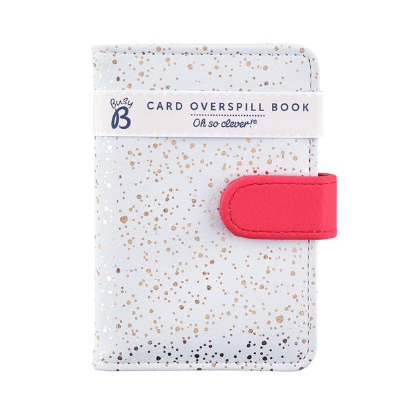 Bílý pořadač na vizitky Busy B Gin