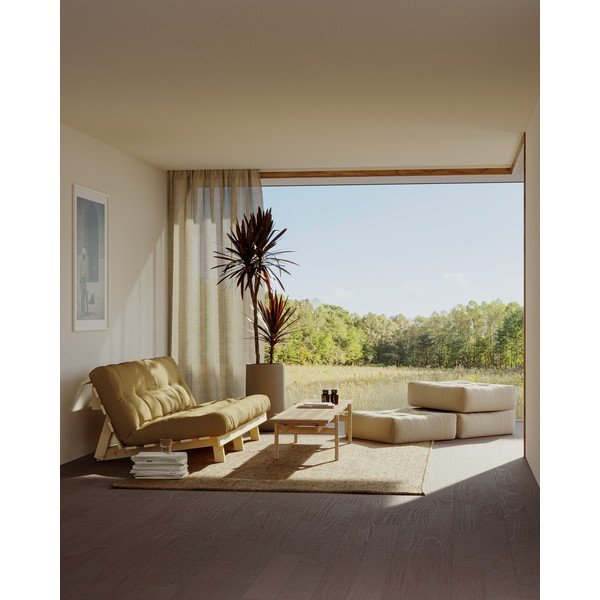 Divano variabile Giallo magro Lean Raw - Karup Design-image-1