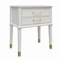 Comodino bianco Westerleigh – CosmoLiving by Cosmopolitan