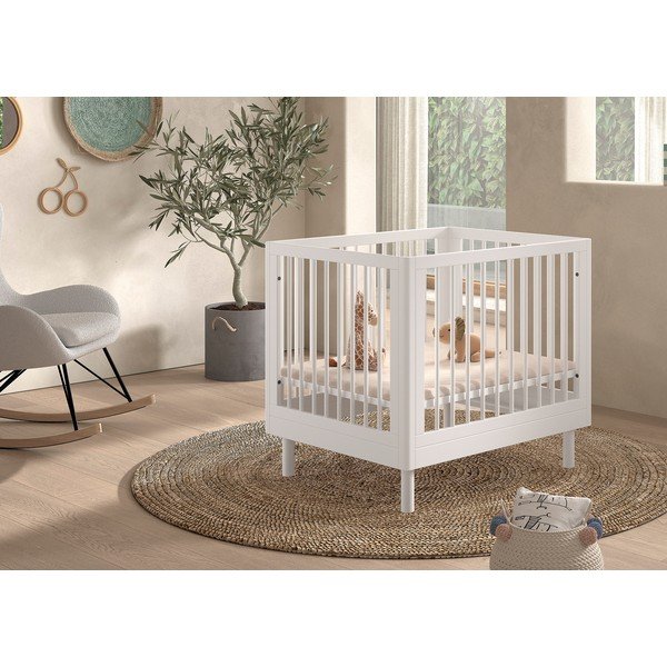 Lettino bianco in faggio massiccio 95x75 cm Forrest – Vipack-image-1