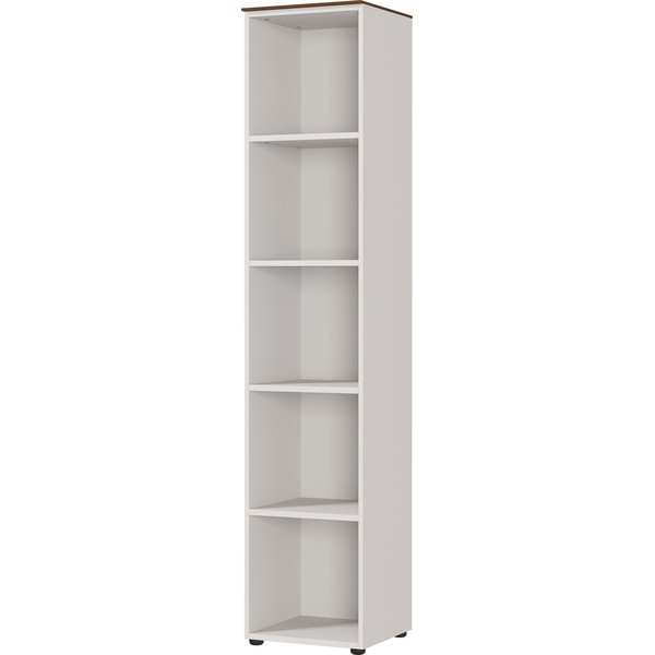 Libreria grigia e beige in noce 41x197 cm Ancona - Germania-image-2