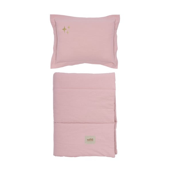 Set per culla rosa Stars - Malomi Kids