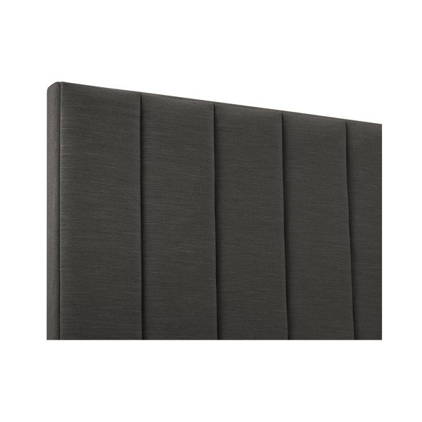 Testata imbottita antracite 140x120 cm LA - Cosmopolitan Design-image-1