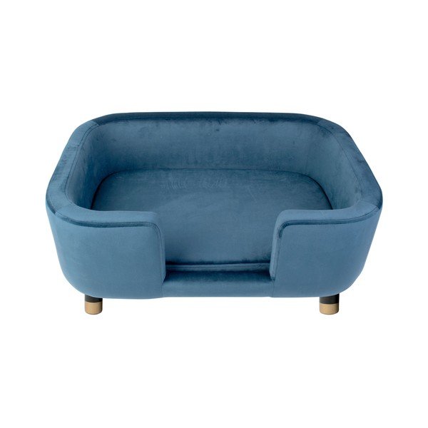 Letto per animali in velluto blu 50x74 cm Royal - Leitmotiv-image-2