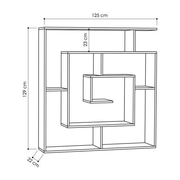 Libreria antracite Antracite Maze - Decortie-image-2