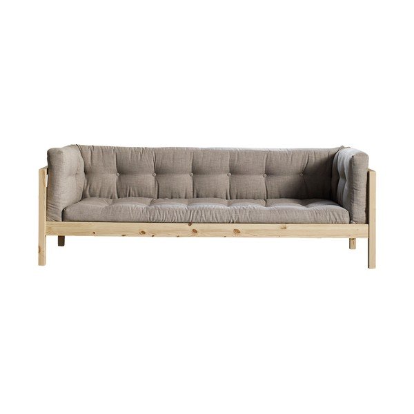 Pohovka pro tři Karup Fusion Natural/Linoso Light Gray