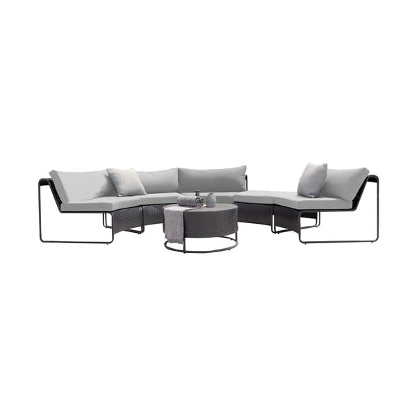 Set da giardino grigio per 5 persone Rindal - Bonami Selection-image-2