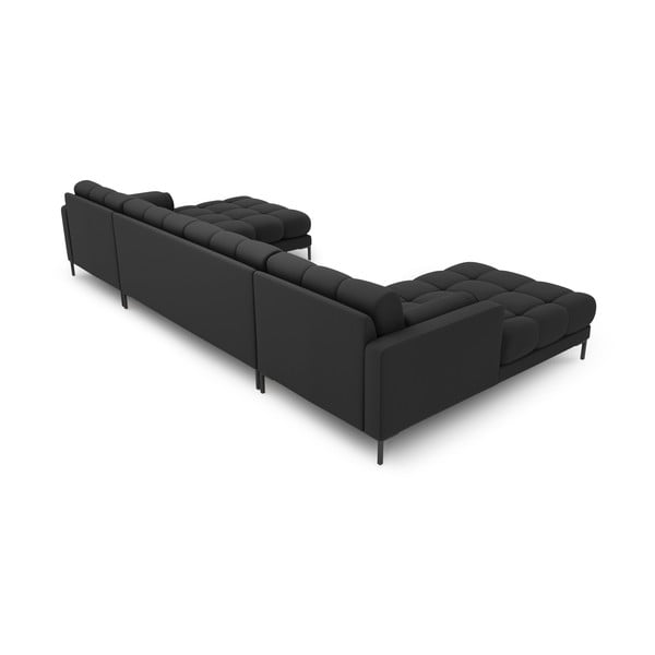 Divano angolare a U grigio scuro Bali - Cosmopolitan Design-image-4