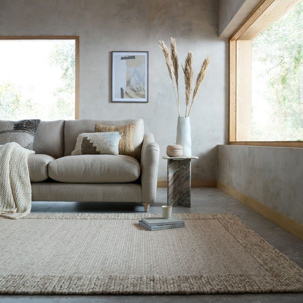 Tappeto di colore naturale in misto lana tessuto a mano 200x290 cm Rue – Flair Rugs-image-1
