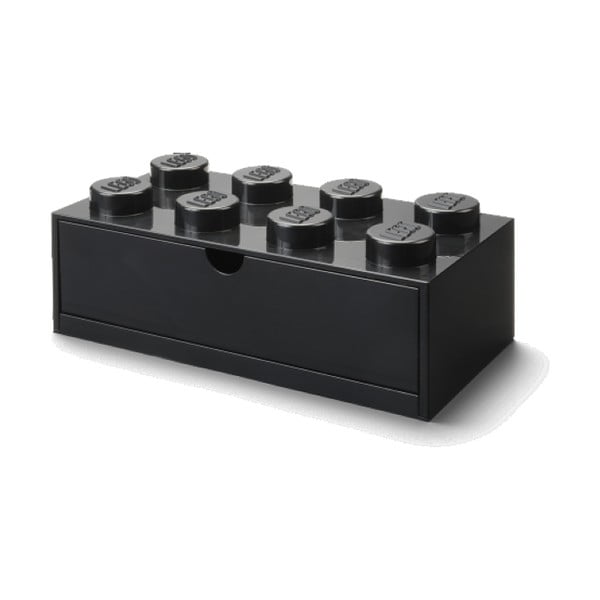 Scatola da tavolo nera con cassetto Brick - LEGO®