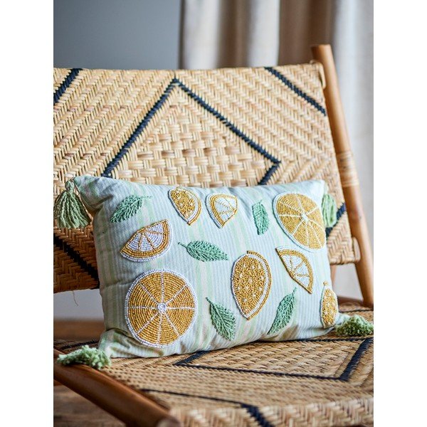 Cuscino decorativo in cotone 35x50 cm Lemon – Bloomingville-image-2