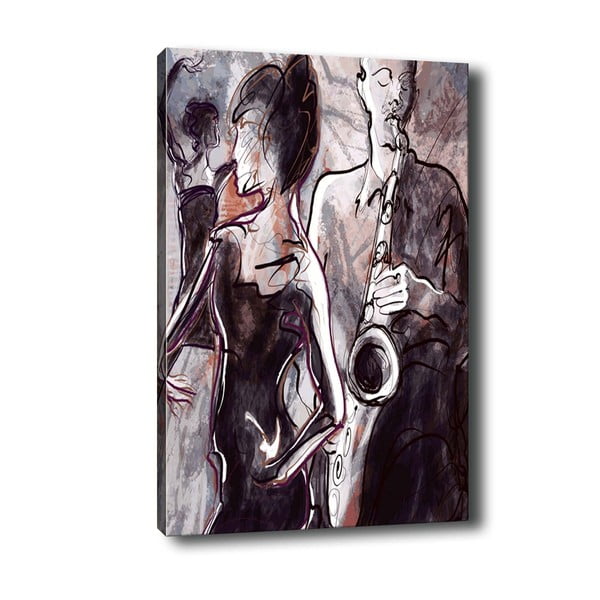 Pittura Jazz, 40 x 60 cm Jazz Night - Tablo Center