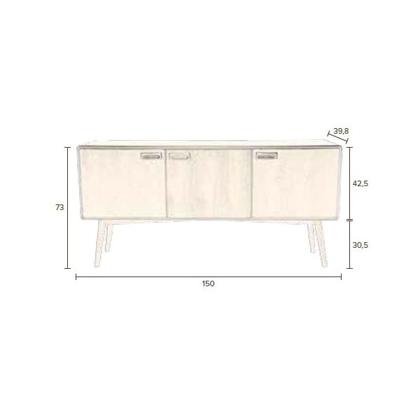 Cassettiera, altezza 73 cm Juju - Dutchbone-image-2