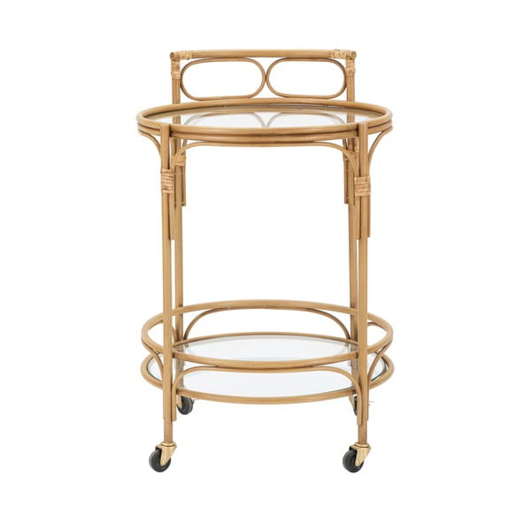 Tavolo da portata in metallo su rotelle ø 51 cm Panama - Mauro Ferretti-image-2