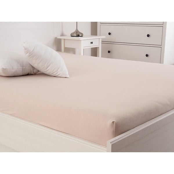 Lenzuolo elasticizzato marrone chiaro 140x200 cm - B.E.S.-image-1