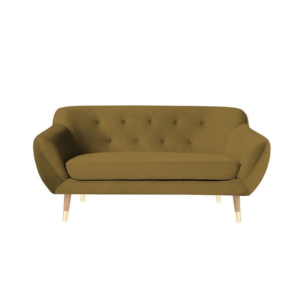 Divano a due posti in oro Amelie - Mazzini Sofas