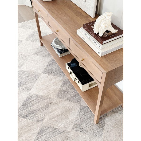 Tappeto grigio/beige in lana 200x300 cm Agnus – Agnella-image-3