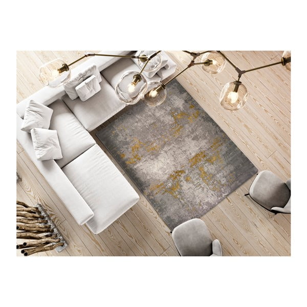 Tappeto grigio , 80 x 150 cm Mesina Mustard - Universal-image-3