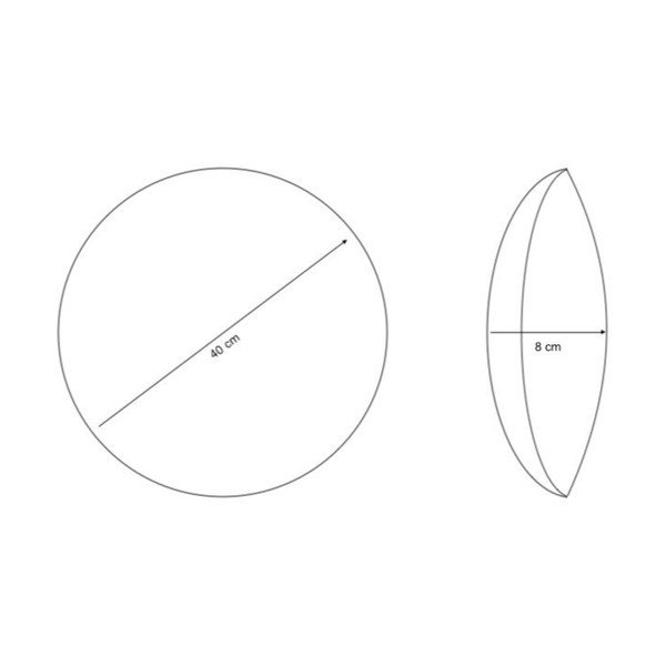 Cuscino decorativo in sherpa ø 40 cm Sherpa – Casa Selección-image-2