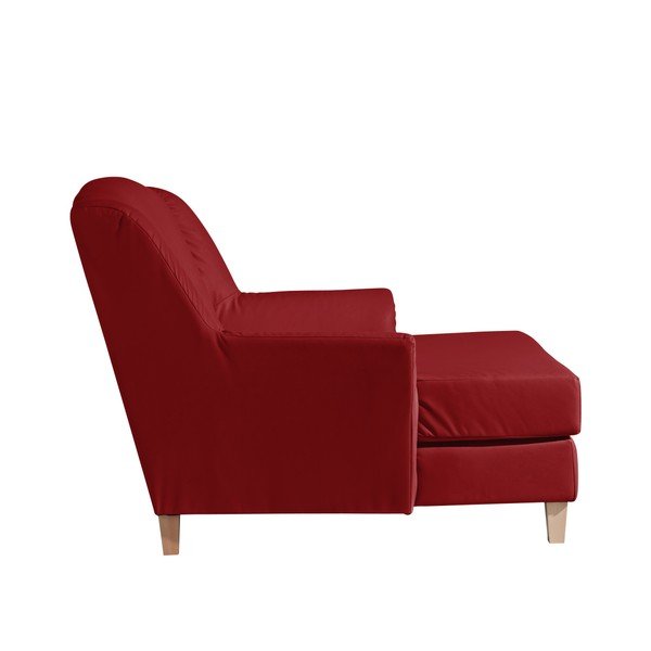 Poltrona lounge in similpelle Judith rossa - Max Winzer-image-3