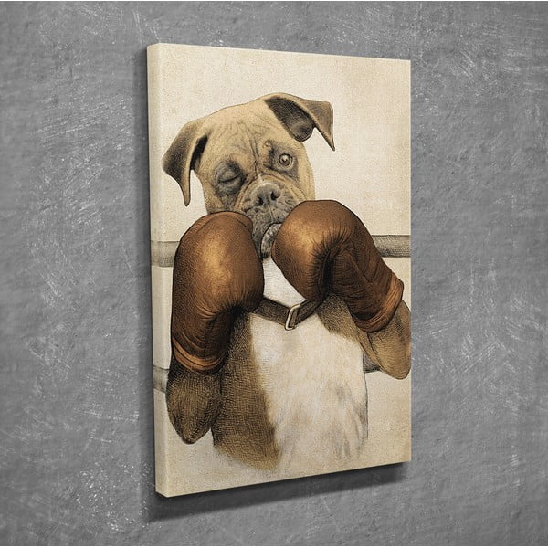 Pittura murale su tela Boxer, 30 x 40 cm - Wallity-image-2